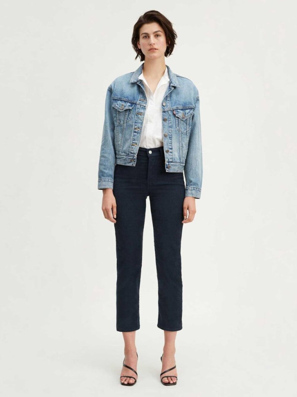 LEVI'S wedgie straight navy blazer corduroy pants (sz26)